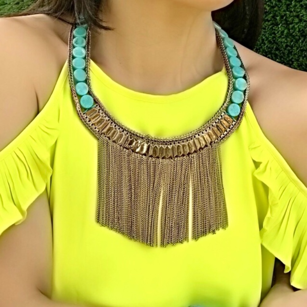 New / Loren Bib Necklace Chico’s